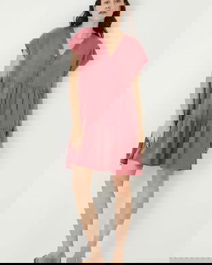 Medicine rochie culoarea roz, mini, oversize