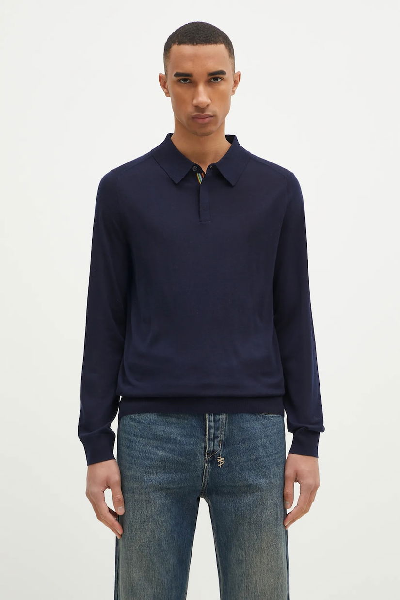 Paul Smith pulover de lână bărbați, culoarea negru, light, M1R-241Z-P02093