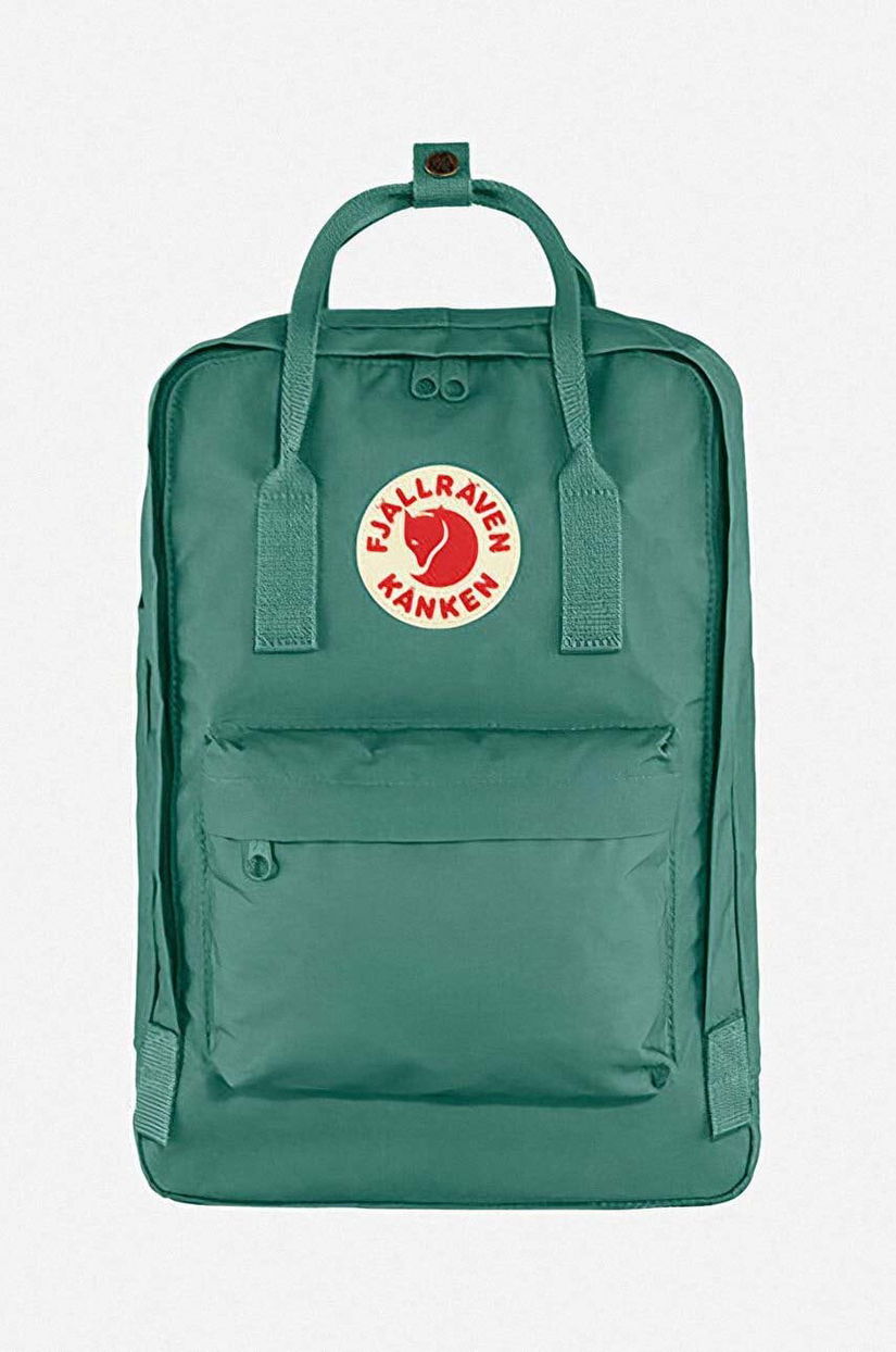 Fjallraven rucsac Kanken Laptop 15" F23524 664 culoarea verde, mare, neted