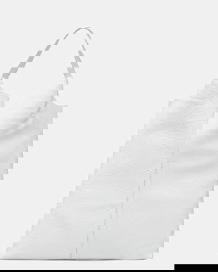 Answear Lab poseta de piele culoarea alb