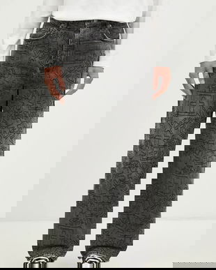 KSUBI jeans Maxx Stencil Stitch bărbați MPS25DJ011