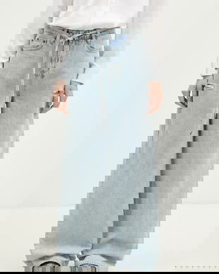 KSUBI jeans Baggy Jean Rollin Kut Out femei high waist, WPS25DJ005