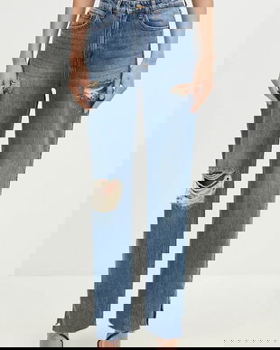 KSUBI jeans Playback Aged Kut Out femei high waist, WFA24DJ001