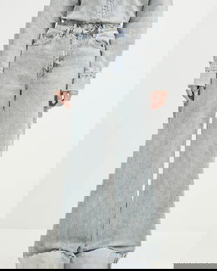 KSUBI jeansi Strider Worn Cuffed femei high waist, WPF24DJ023