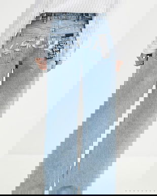 KSUBI jeansi Low Rider Torn Up femei high waist, WPF24DJ028