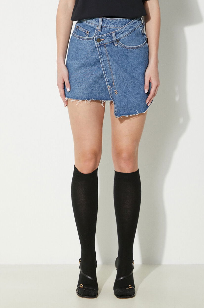 KSUBI fustă din denim Rap Skirt Heritage mini, evazată, WCO23SK001