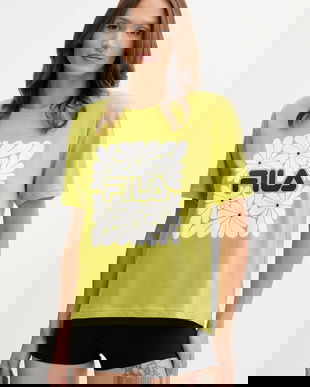 Fila pijama culoarea verde, bumbac, FPS4201