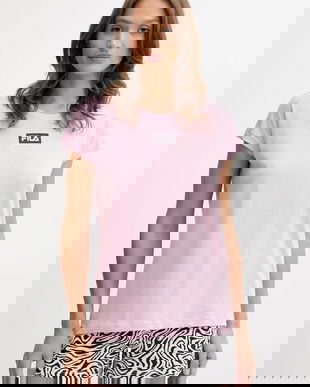 Fila set de pijama de bumbac culoarea roz, bumbac, FPS4207