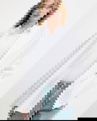 Samsoe Samsoe cămașă din bumbac SAMARIKA culoarea alb, cu guler clasic, relaxed, F25200084