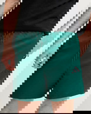 adidas pantaloni scurți Chelsea culoarea verde, JE6440