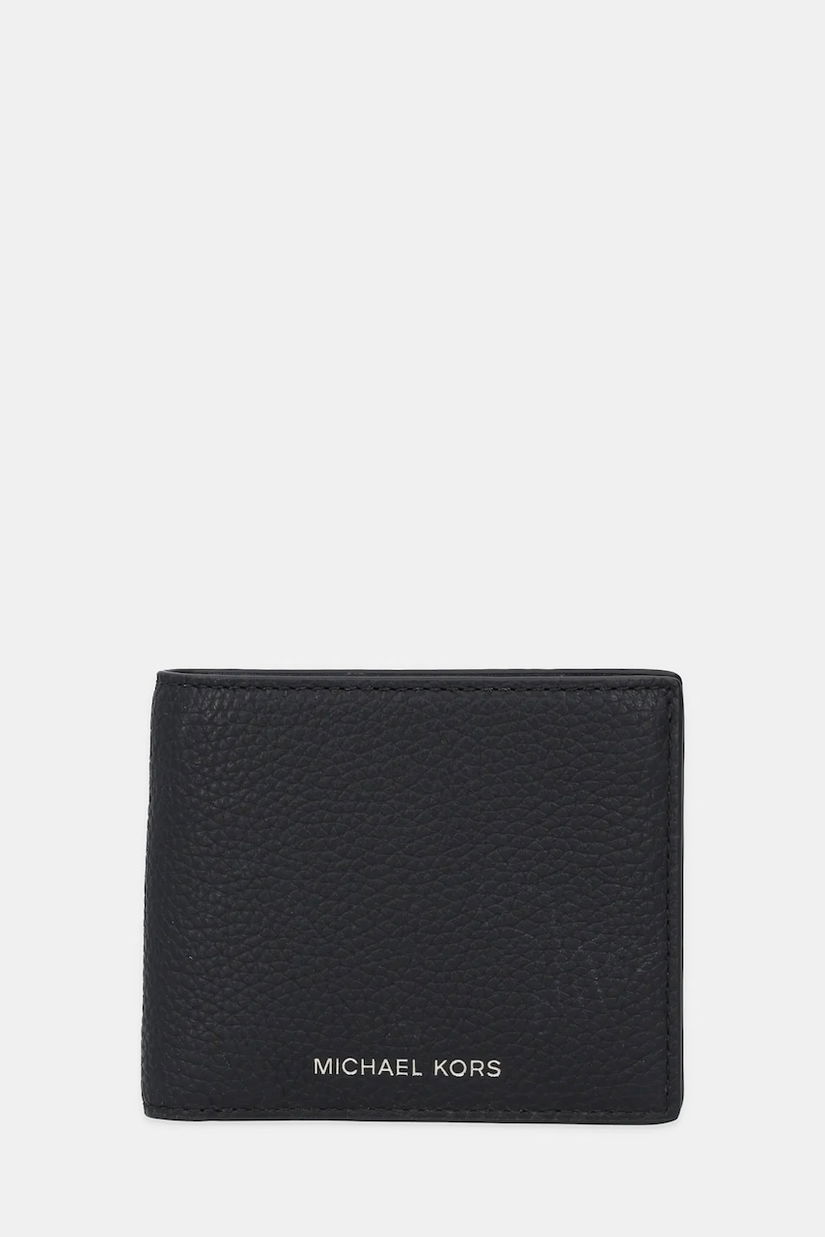 Michael Kors portofel de piele HUDSON culoarea negru, 39S4LHUF2L