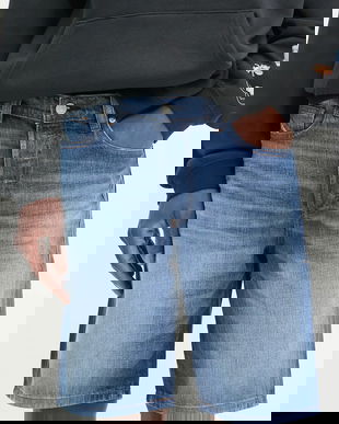 Diesel pantaloni scurți jeans REGULAR-SHORT A06430.0DBEL