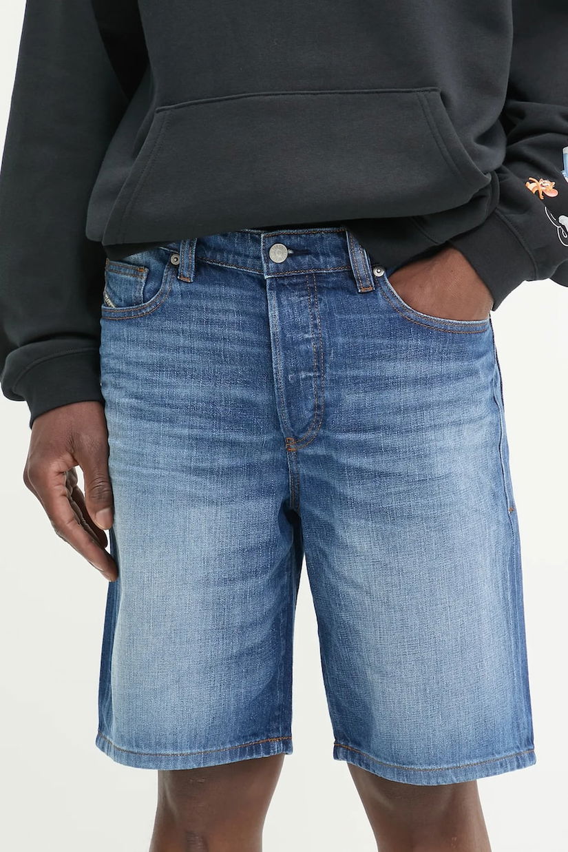 Diesel pantaloni scurți jeans REGULAR-SHORT A06430.0DBEL