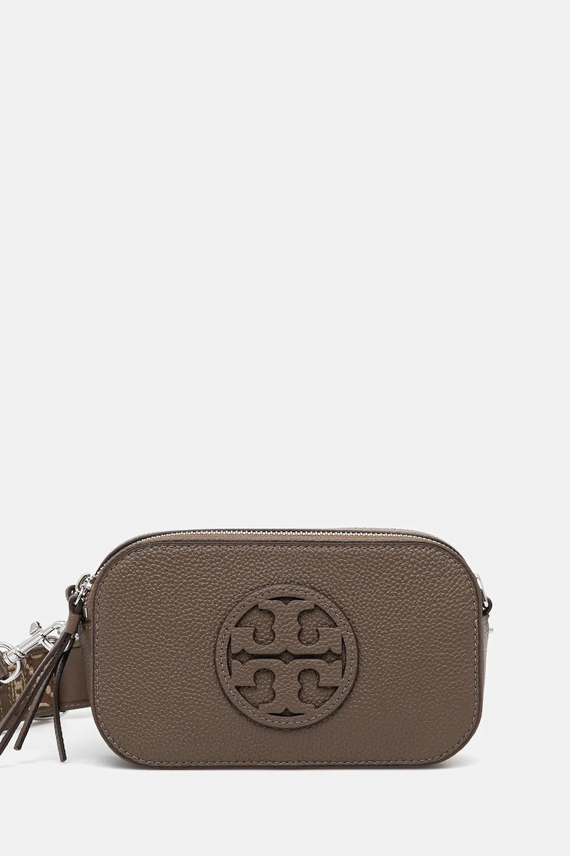 Tory Burch poșetă de piele Miller culoarea maro, 171955-250