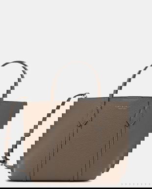 Tory Burch poșetă de piele Perry culoarea maro, 174234-250