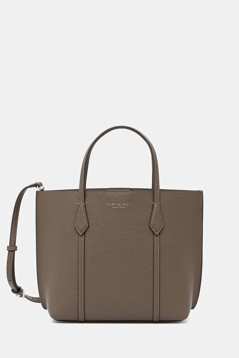 Tory Burch poșetă de piele Perry culoarea maro, 174234-250