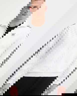 adidas Originals bluză Firebird culoarea alb, cu imprimeu, JY1328