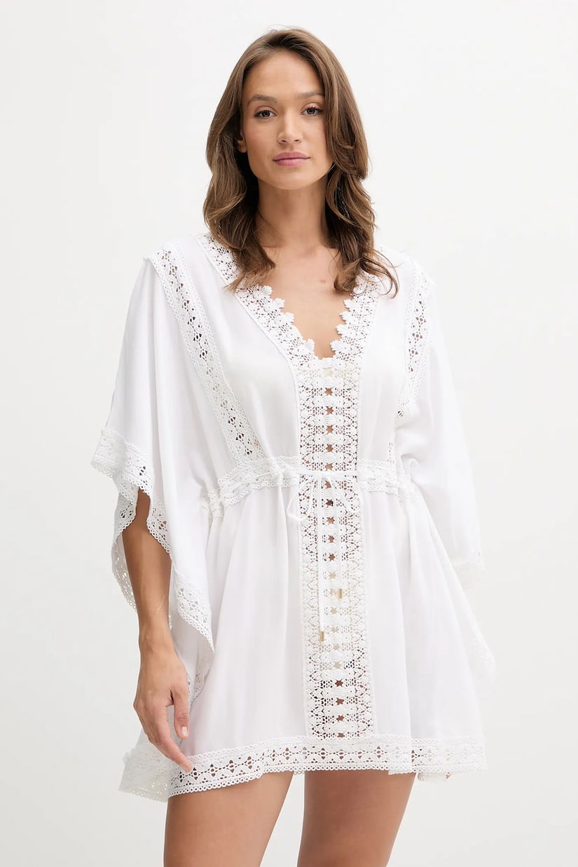 Melissa Odabash rochie de plaja culoarea alb, Evin