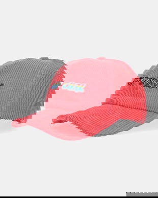 Rip Curl șapcă de baseball din catifea culoarea roz, cu imprimeu, 04WWHE