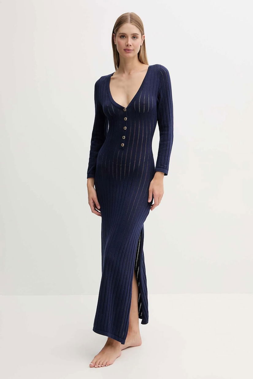 Melissa Odabash rochie de plajă culoarea bleumarin, Jade