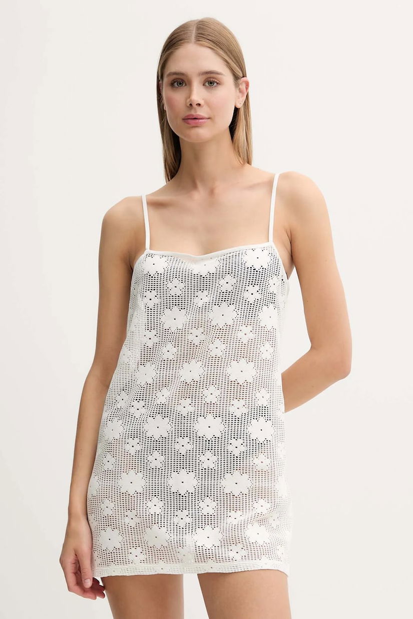 Hollister Co. rochie de plajă culoarea bej, KI311-5163