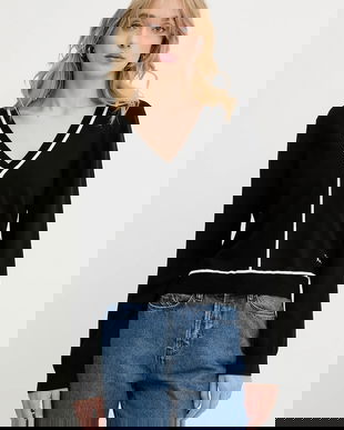 Karl Lagerfeld pulover culoarea negru, light, A3W18023