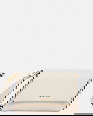 MICHAEL Michael Kors geantă de piele NESSA culoarea bej, 30T5G8ZM1L