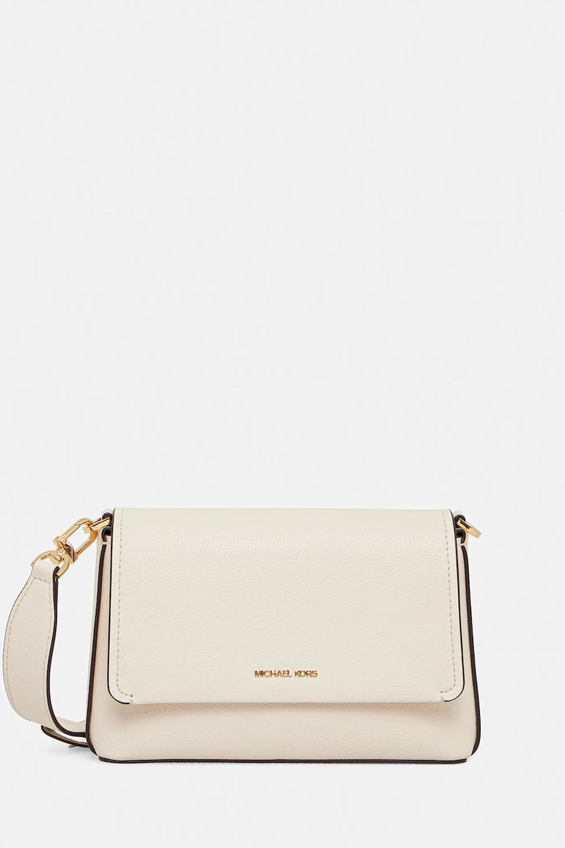 MICHAEL Michael Kors geantă de piele NESSA culoarea bej, 30T5G8ZM1L