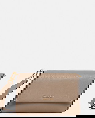 MICHAEL Michael Kors geantă de piele NESSA culoarea bej, 30T5G8ZM1L