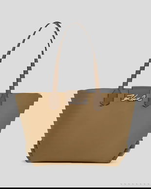 Karl Lagerfeld geantă K/SIGNATURE culoarea maro, A3W30029