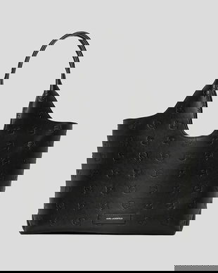 Karl Lagerfeld geantă IKON MONOGRAM culoarea negru, A3W30302