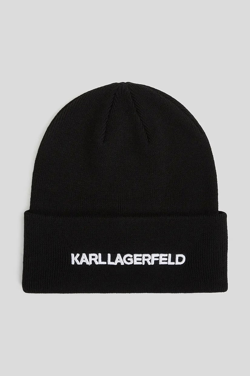 Karl Lagerfeld căciulă culoarea negru, A3W33143
