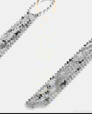 Answear Lab o esarfa din amestec de matase culoarea alb, modelator