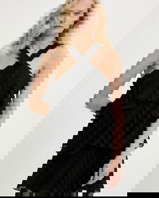 Answear Lab rochie culoarea negru, mini, drept