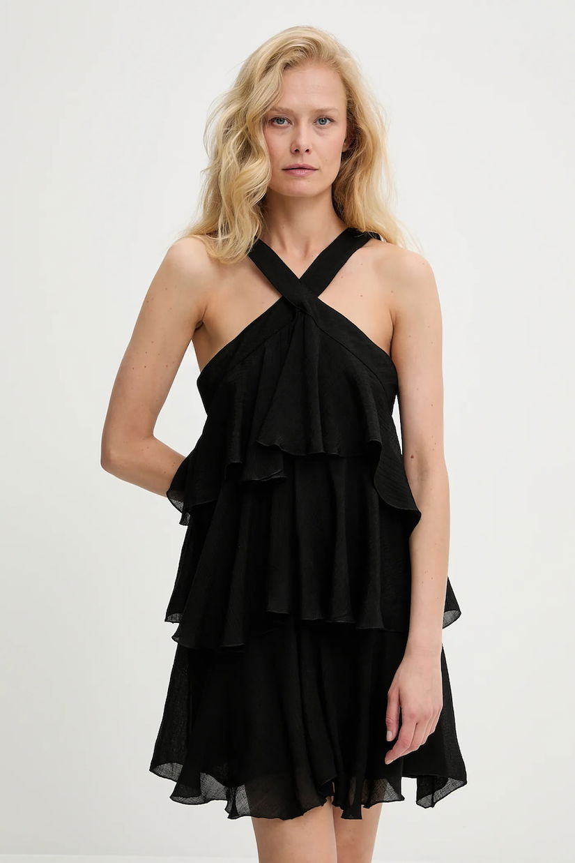 Answear Lab rochie culoarea negru, mini, drept