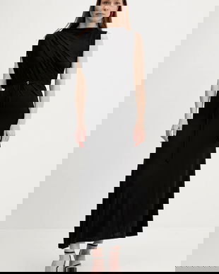 Answear Lab rochie culoarea negru, maxi, drept