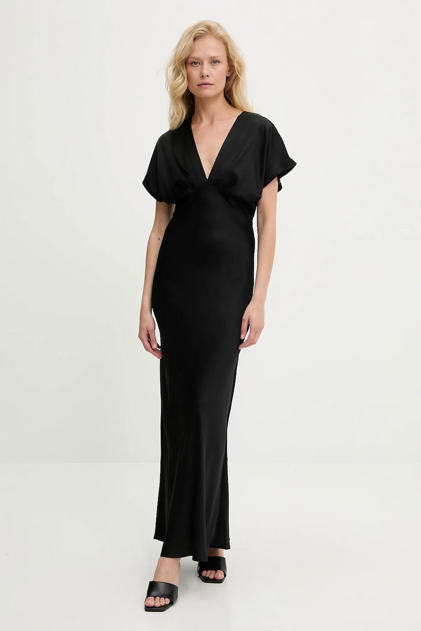 Answear Lab rochie culoarea negru, maxi, evazati