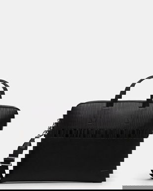 Paul Smith geantă laptop culoarea maro, M1A-8023-PEMBOS