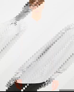 Paul Smith cămașă din bumbac bărbați, culoarea alb, cu guler clasic, regular fit, M1R-800P-P00811