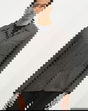 Paul Smith geacă de lână culoarea gri, M1R-017X-P02569