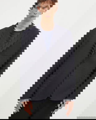 Paul Smith sacou din lână culoarea bleumarin, M1R-2321-P02571