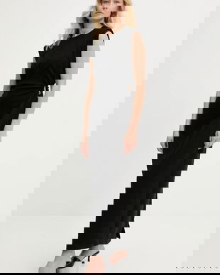 Answear Lab rochie culoarea negru, maxi, drept