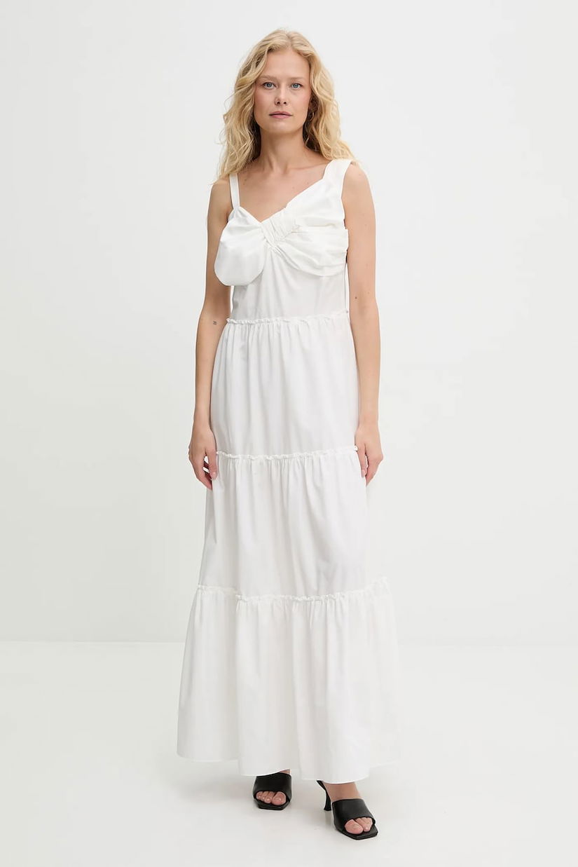 Answear Lab rochie culoarea alb, maxi, evazati