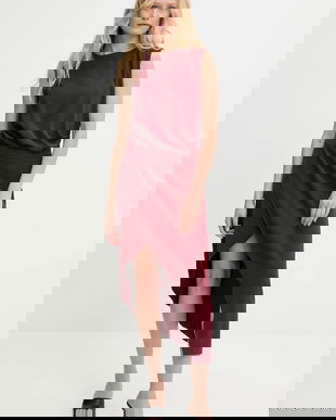 Answear Lab rochie culoarea rosu, midi, mulata