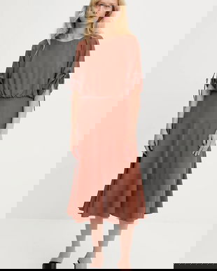 Answear Lab rochie culoarea maro, midi, evazati