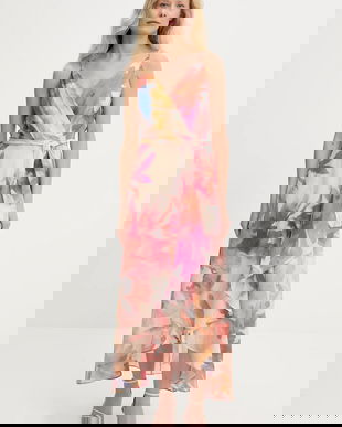 Answear Lab rochie culoarea portocaliu, maxi, evazati