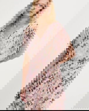 Answear Lab rochie culoarea roz, mini, evazati