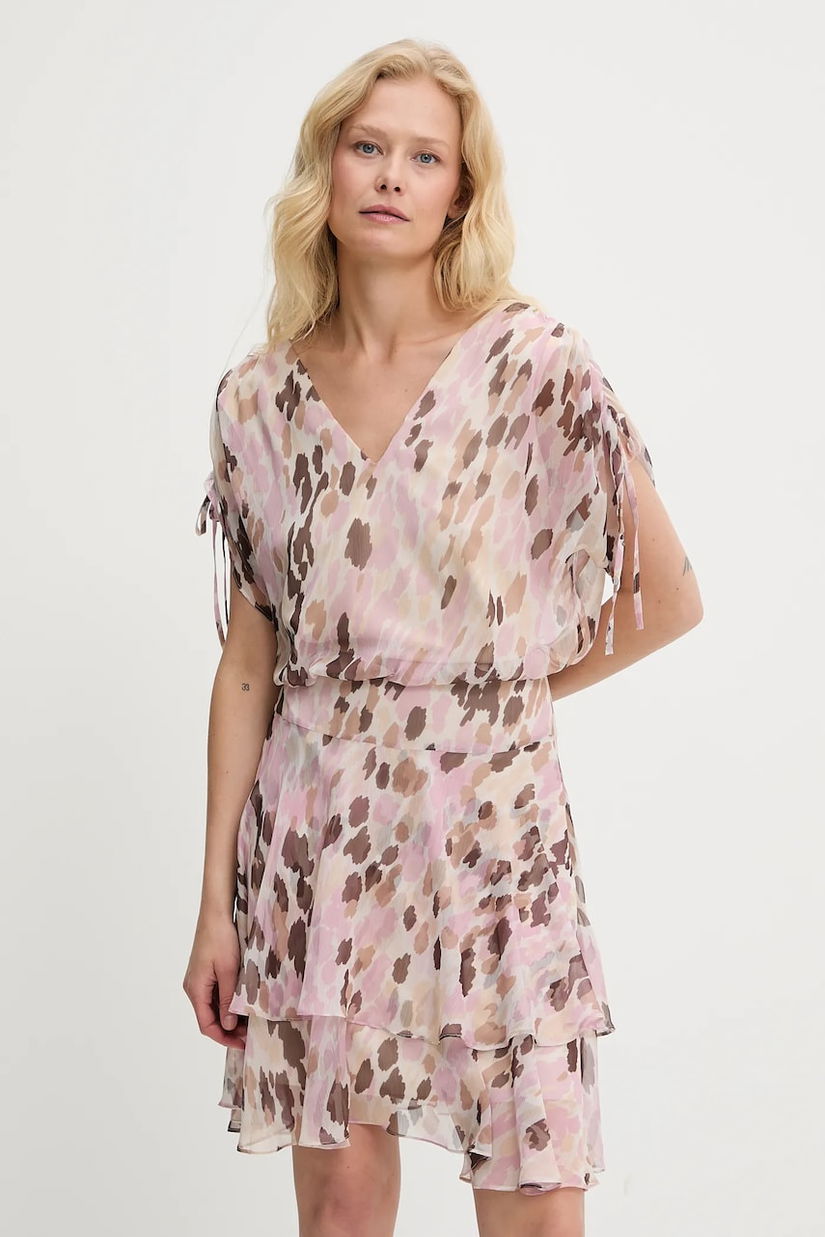 Answear Lab rochie culoarea roz, mini, evazati