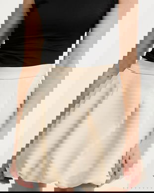 Answear Lab fusta culoarea bej, mini, drept