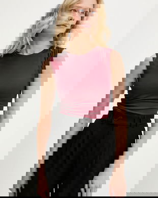 Answear Lab body culoarea bordo, neted